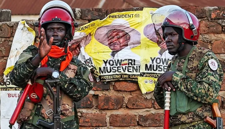 Uganda’s president heads for victory as his main rival cries foul